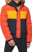 Tommy Hilfiger Arctic Snorkel Faux Fur Trim Bomber Jacket