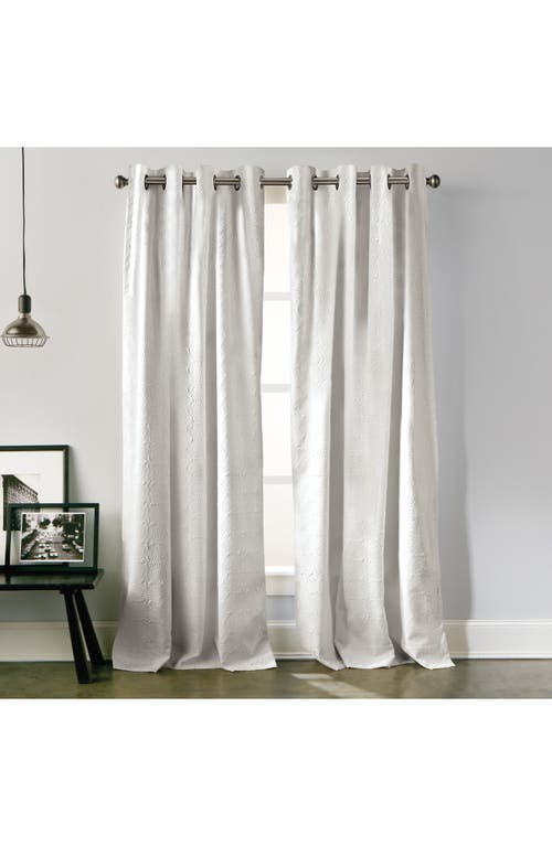 Dkny Chrysanthemum Curtain Panel, 63 X 50 In White