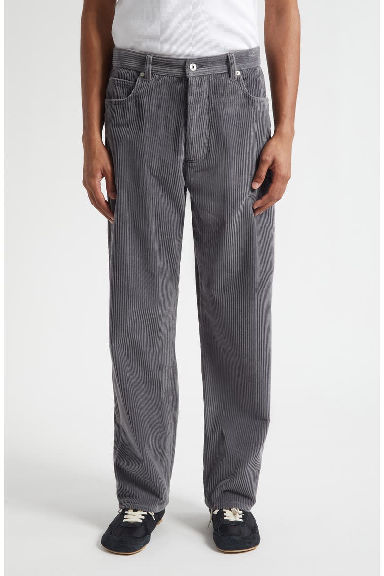 Matt Wide Leg Corduroy Pants, Main, color, 1230 THUNDER