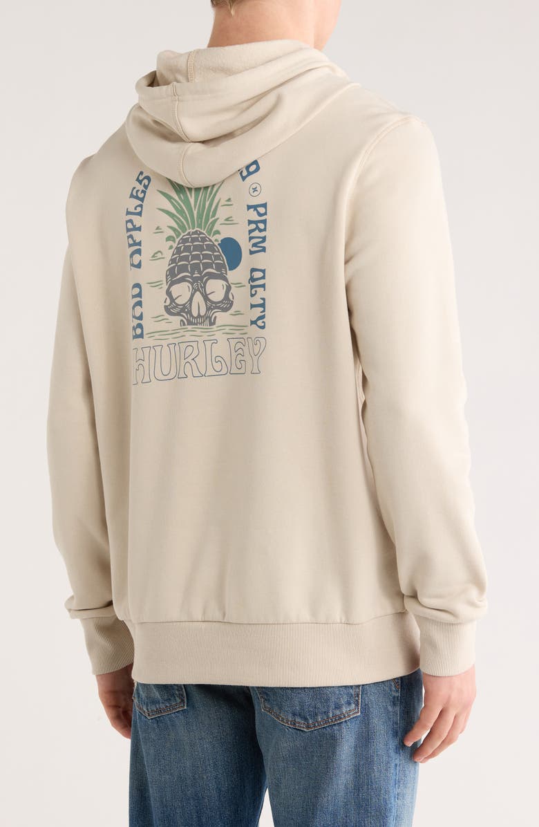 Hurley Bad Apples Hoodie, Alternate, color, Ivory