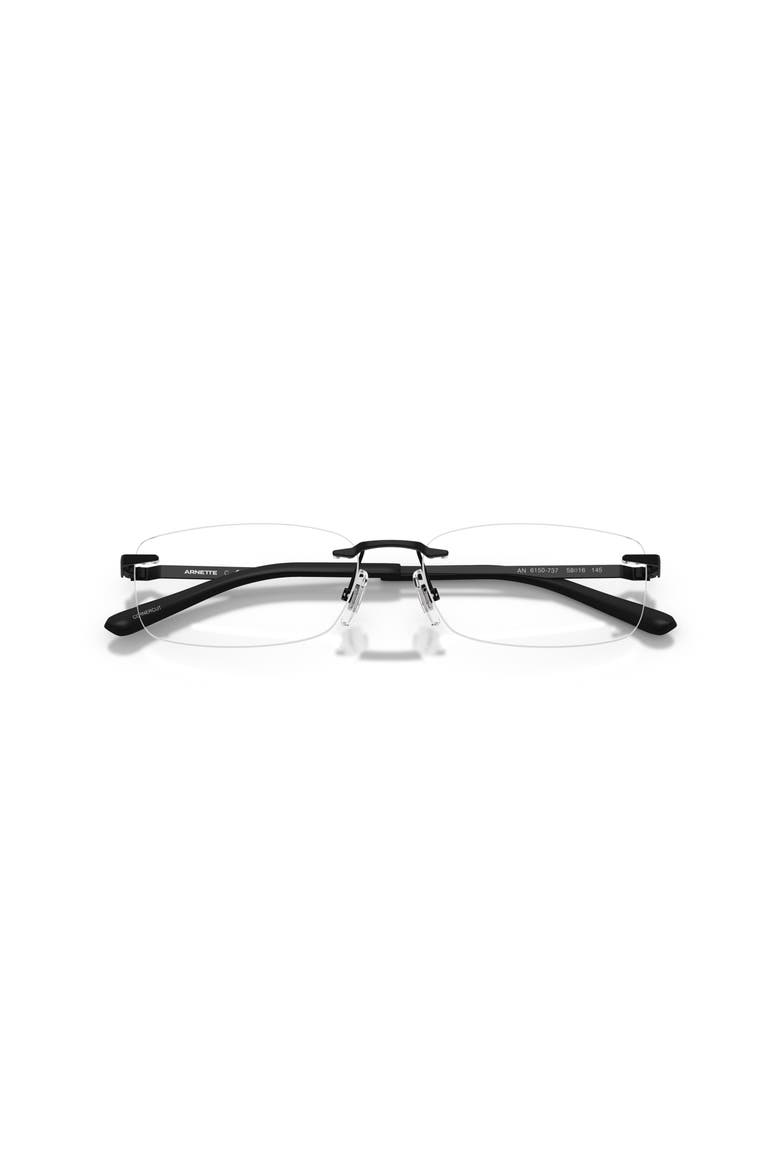 58mm Rectangle optical glasses, Alternate, color, Black