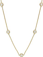 Julianna B. 1-3/4 CTW Lab-Grown Diamond Station Necklace 14K