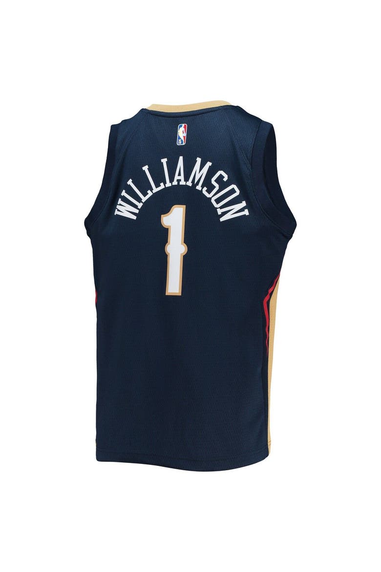 Youth Nike Zion Williamson Navy New Orleans Pelicans 2021/22 Diamond Swingman Jersey - Icon Edition, Alternate, color, Navy