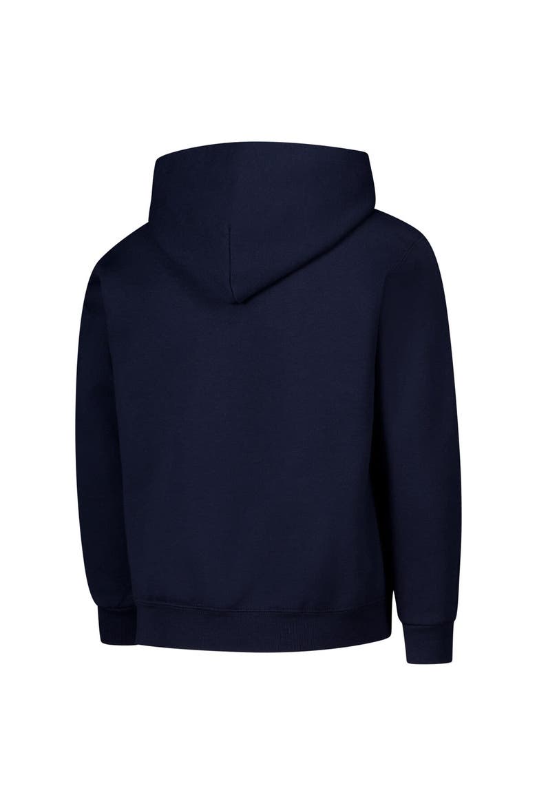 Youth Champion Navy Michigan Wolverines Campus Pullover Hoodie, Alternate, color, Navy