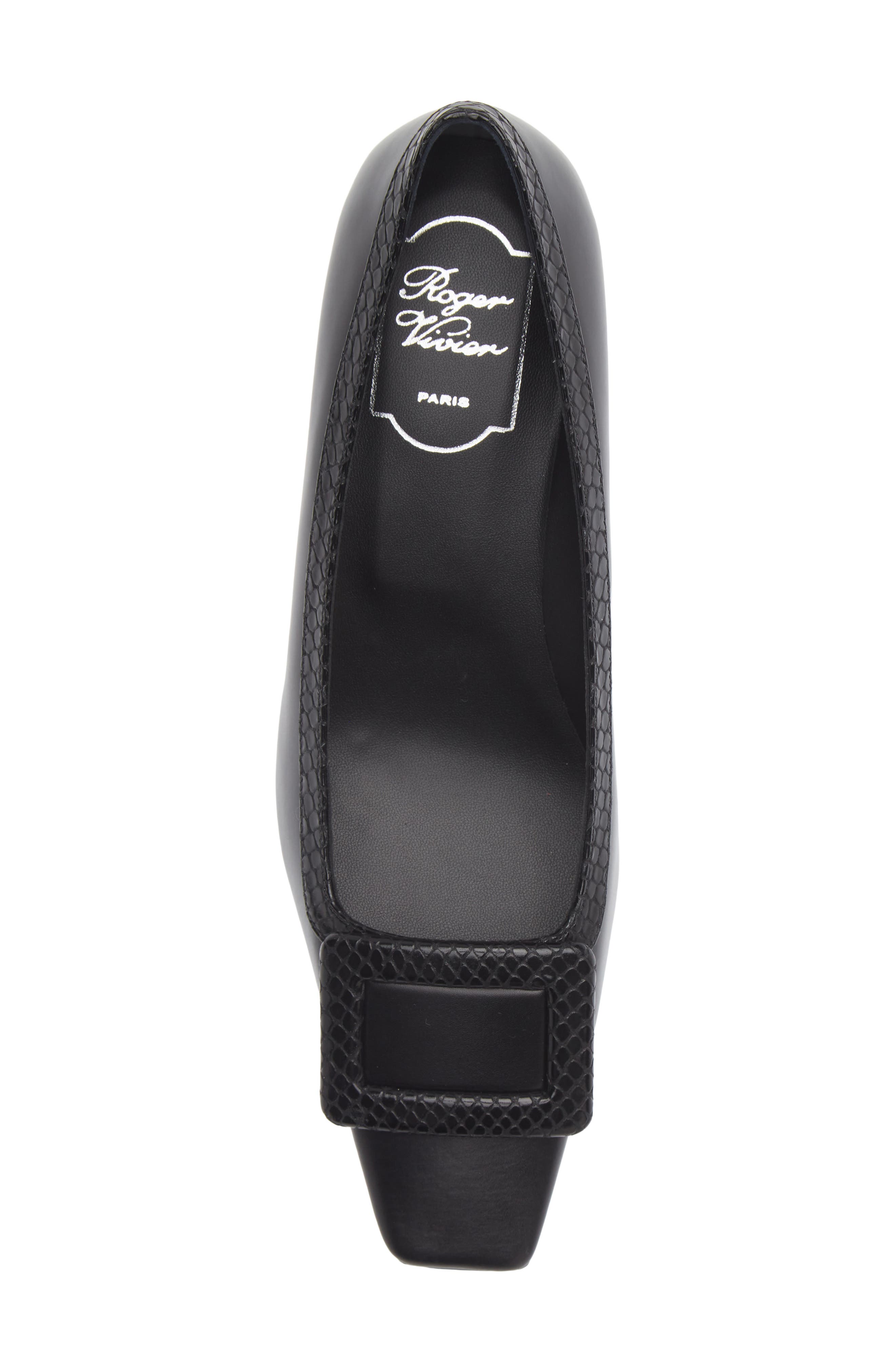Belle Vivier Leather Pump, Alternate, color, NERO