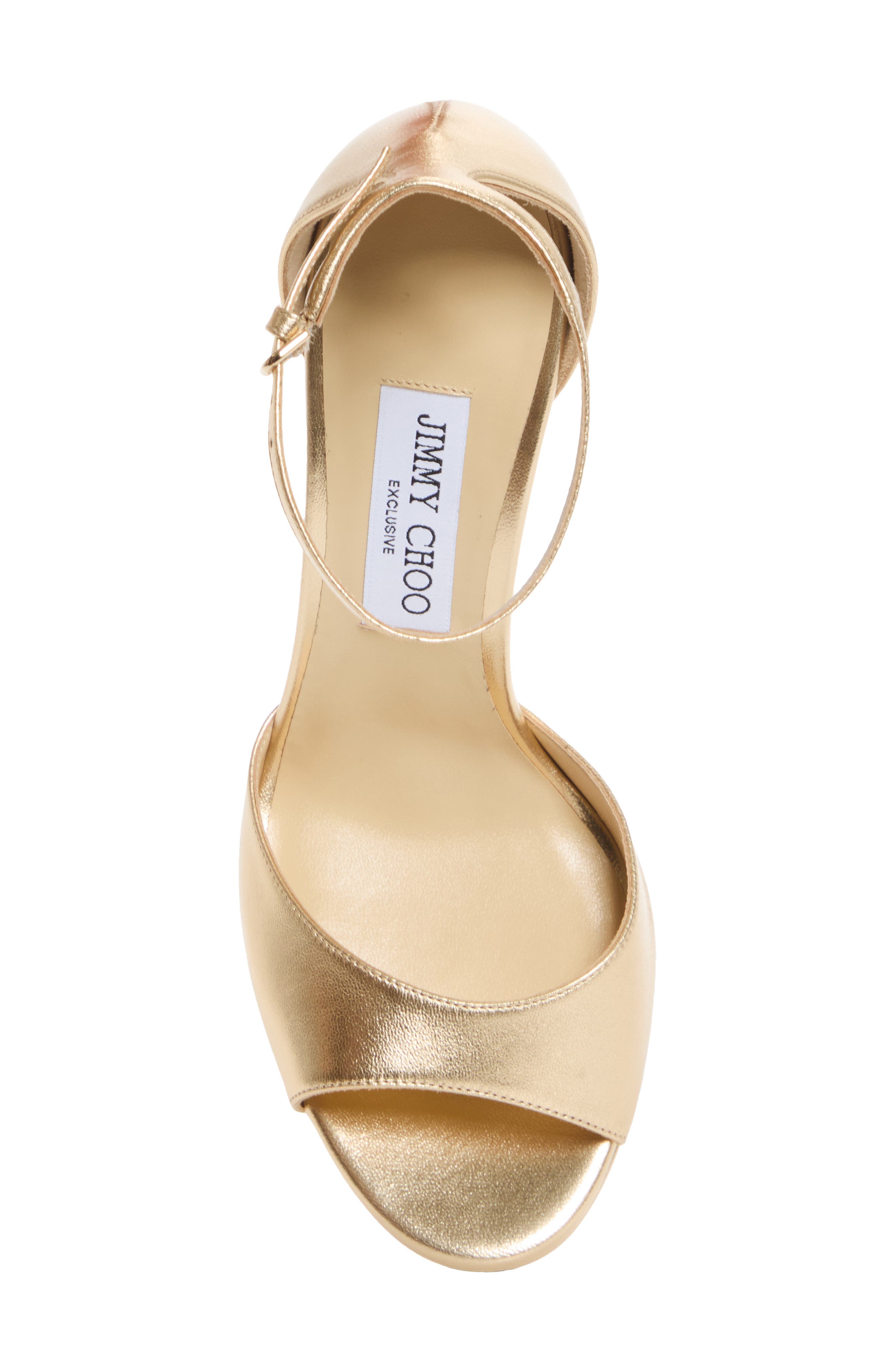 Pattie Metallic Leather Platform Sandal, Alternate, color, LIGHT SOFT GOLD