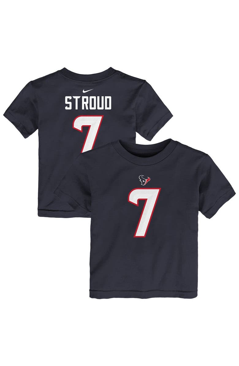 Nike Toddler Nike C.J. Stroud Navy Houston Texans Player Name & Number T-Shirt, Alternate, color, Navy