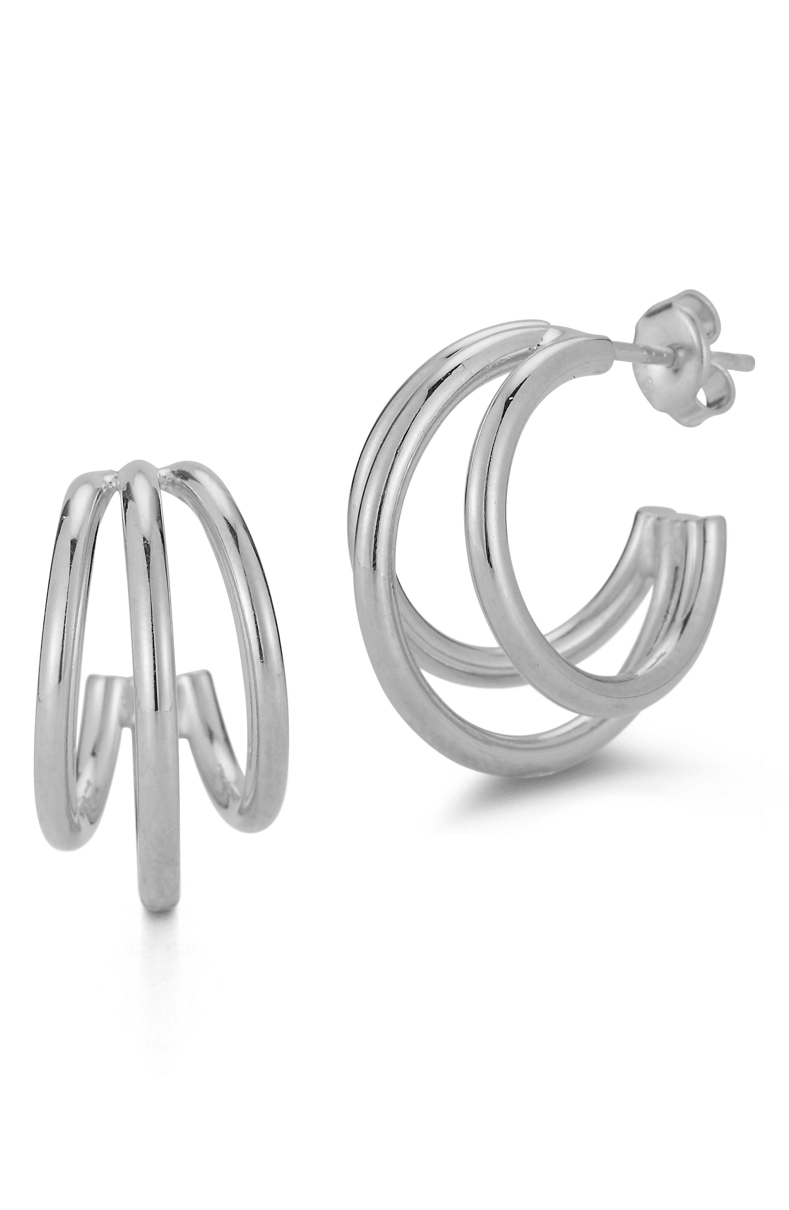 GLAZE JEWELRY Triple Hoop Earrings