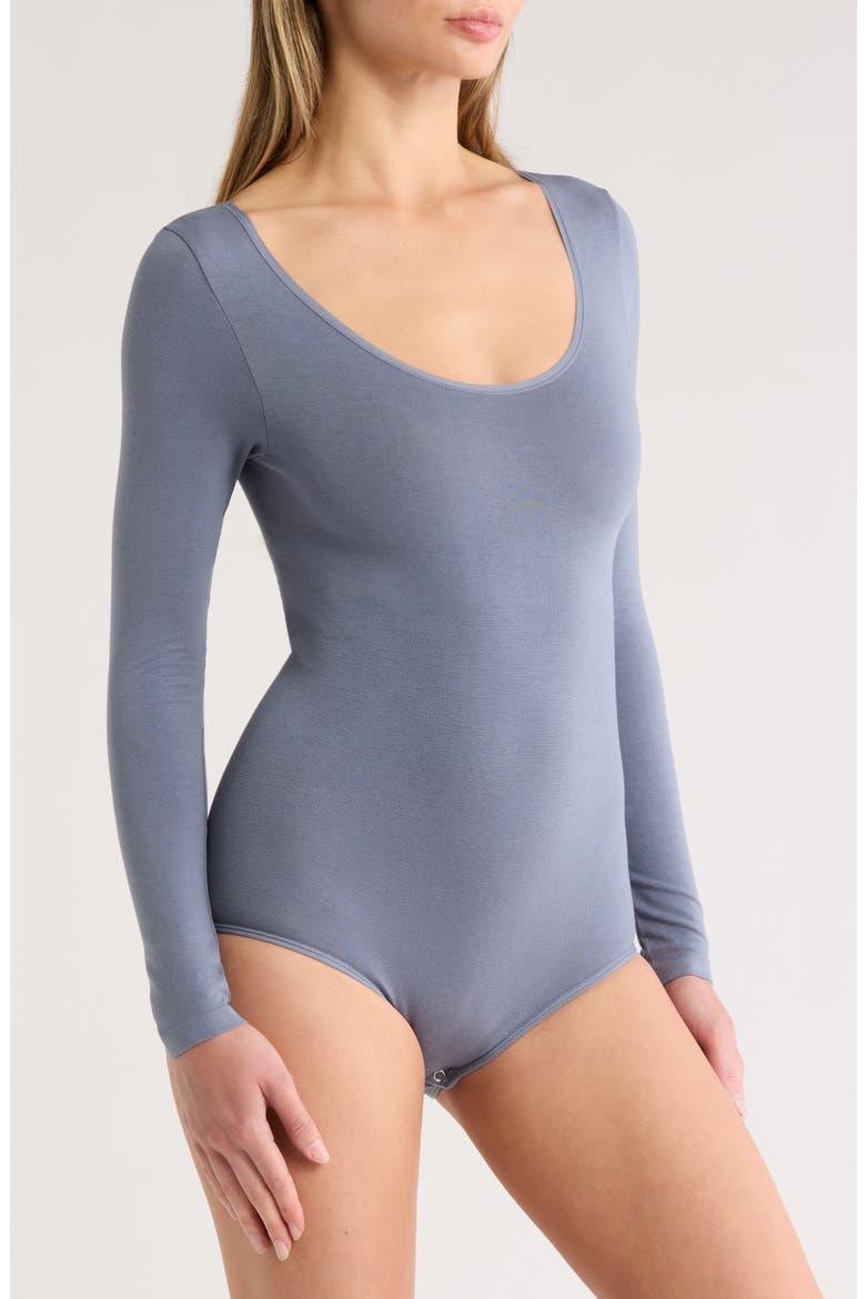 Long Sleeve Bodysuit, Alternate, color, FOLKSTONE GREY