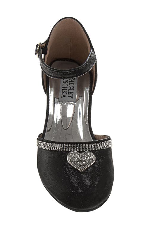 Badgley Mischka Collection Kids' Ankle Strap Pump In Black