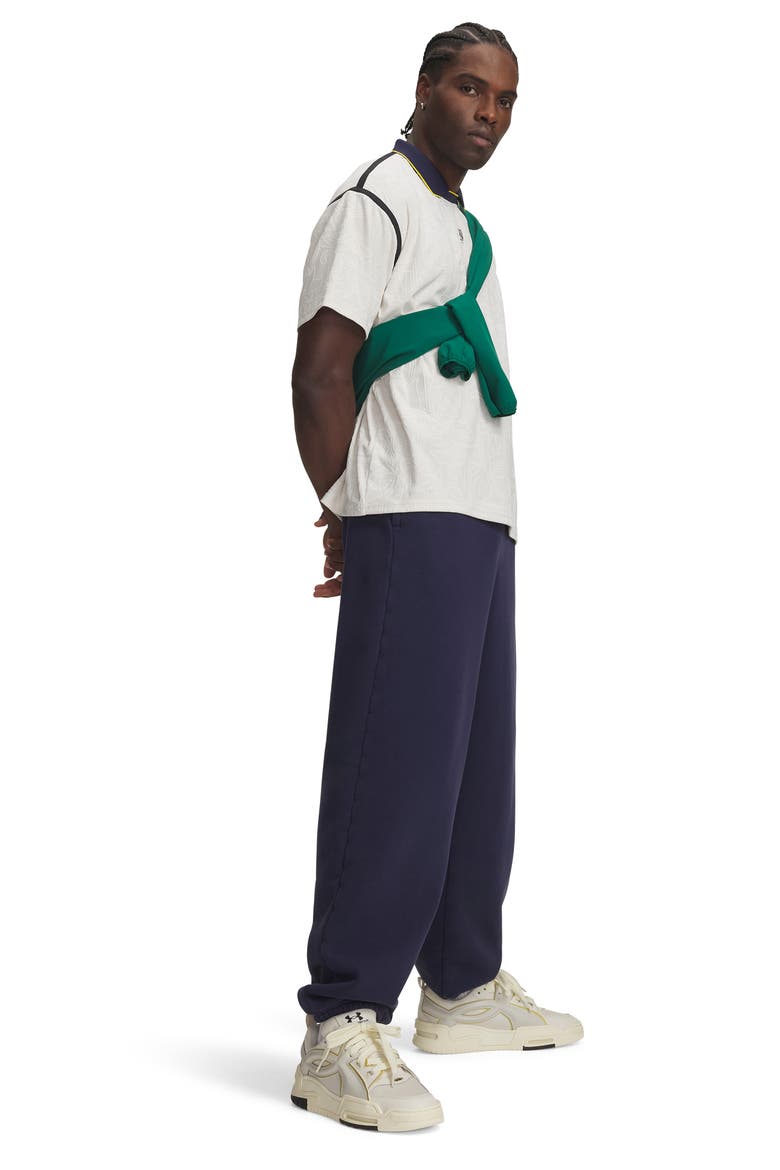 Icon Heavyweight Fleece Washed Sweatpants, Alternate, color, MIDNIGHT NAVY BLUE/ WHITE
