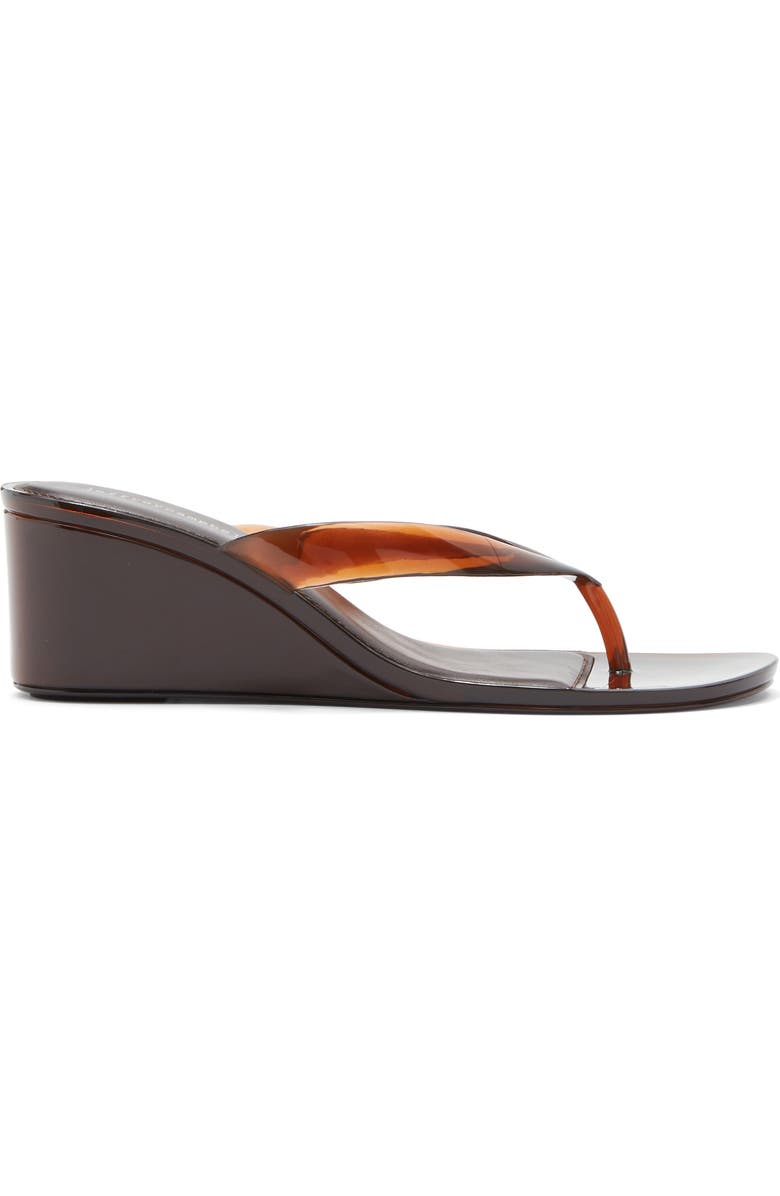 Jeffrey Campbell Gigabyte Wedge Flip Flop, Alternate, color, Brown