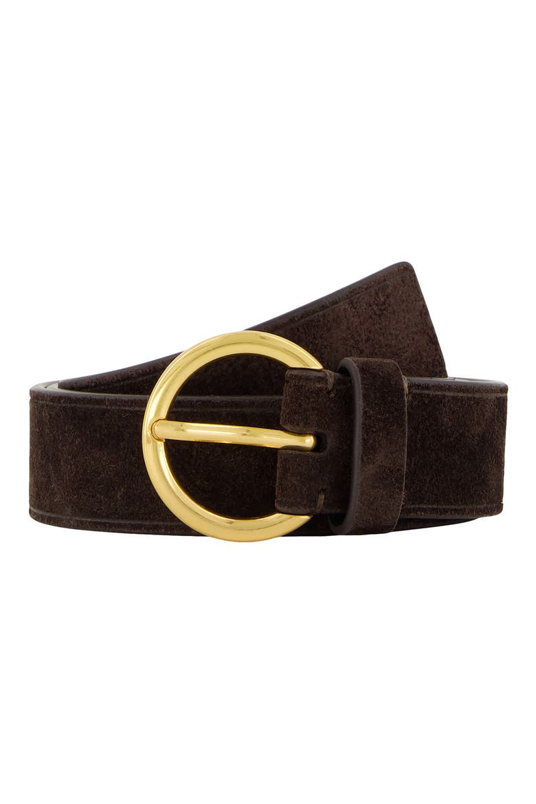 Hailey Suede Belt, Alternate, color, CACAO BROWN