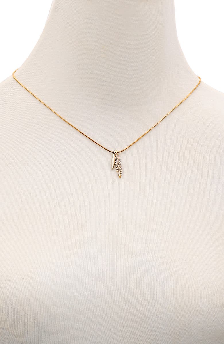 Vince Camuto Two-Tone Pendant Necklace, Alternate, color, Two Tone