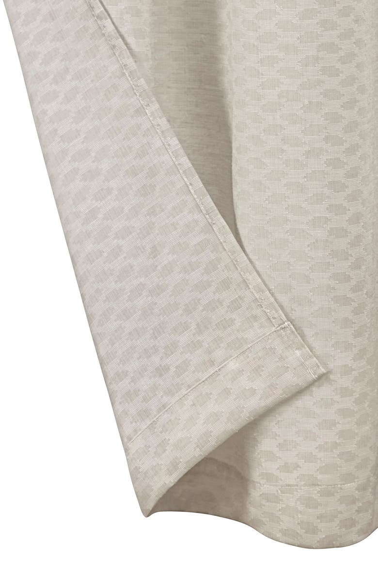 Lucky Brand Larkin Woven Light Blocking Insulated Set of 2 Curtain Panels, Alternate, color, Linen Beige