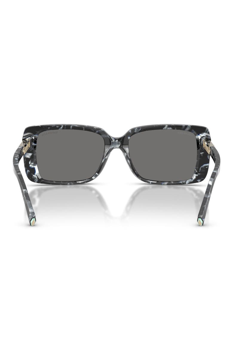 55mm Polarized Rectangular Sunglasses, Alternate, color, HAVANA MADREPERLA / GREY POLAR