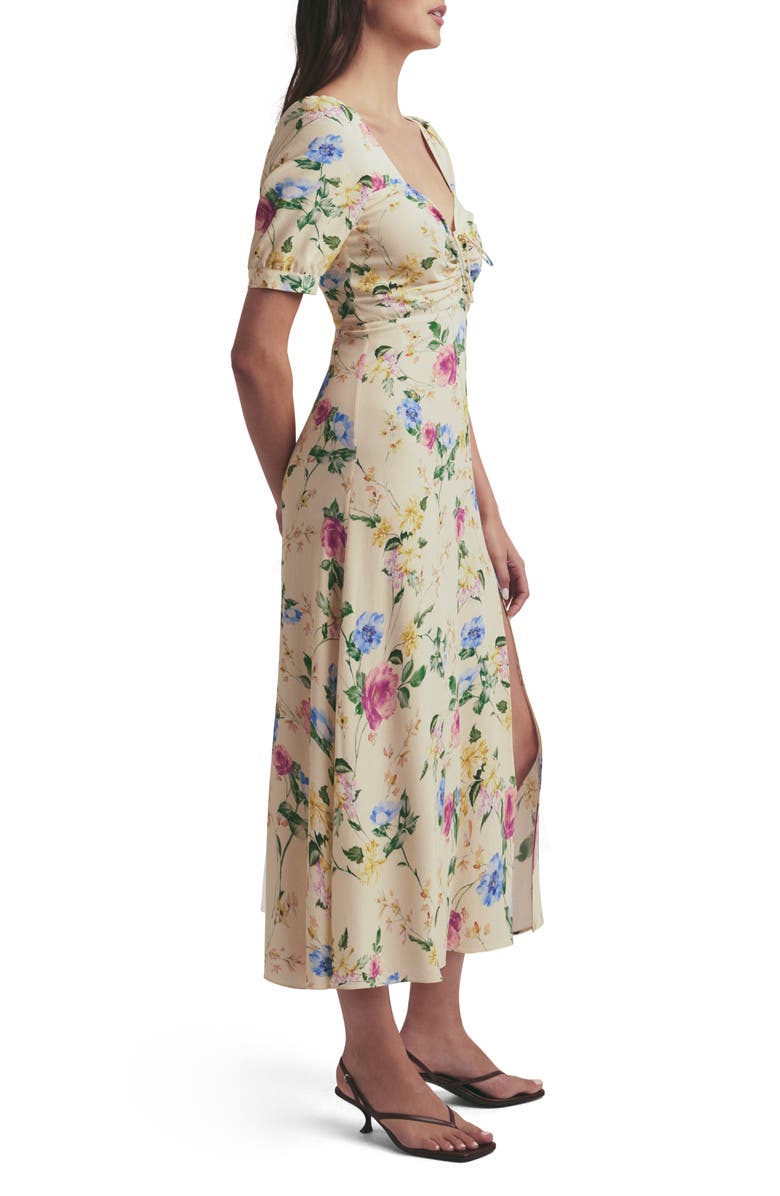 Favorite Daughter The Vineyard Floral Midi Dress, Alternate, color, Whispering Flora