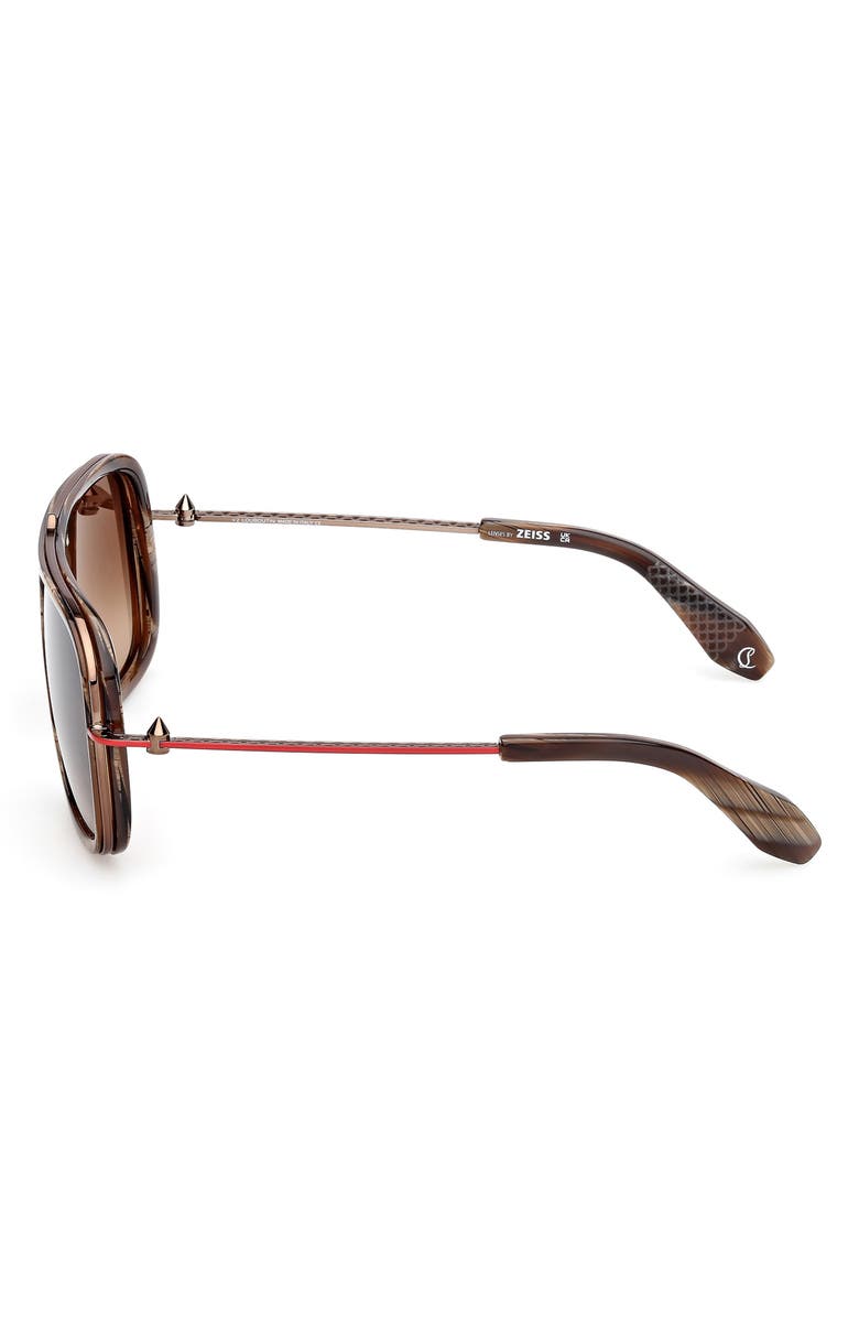 Christian Louboutin 58mm Navigator Sunglasses, Alternate, color,