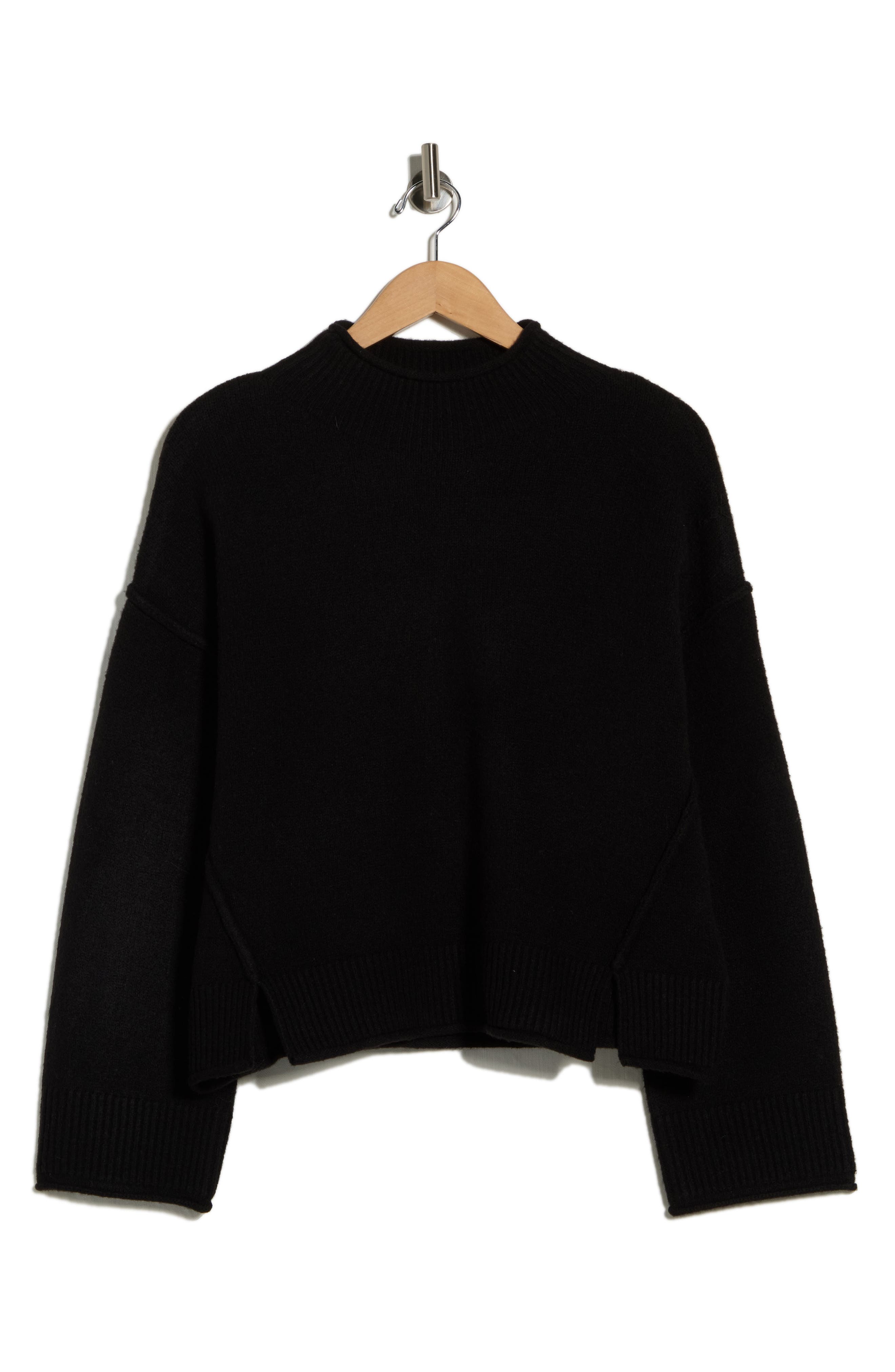 MAX STUDIO Exposed Seam Turtleneck Sweater