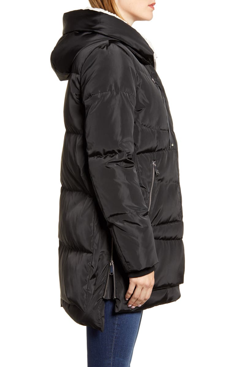 Sam Edelman Faux Shearling Lined Puffer Coat, Alternate, color,