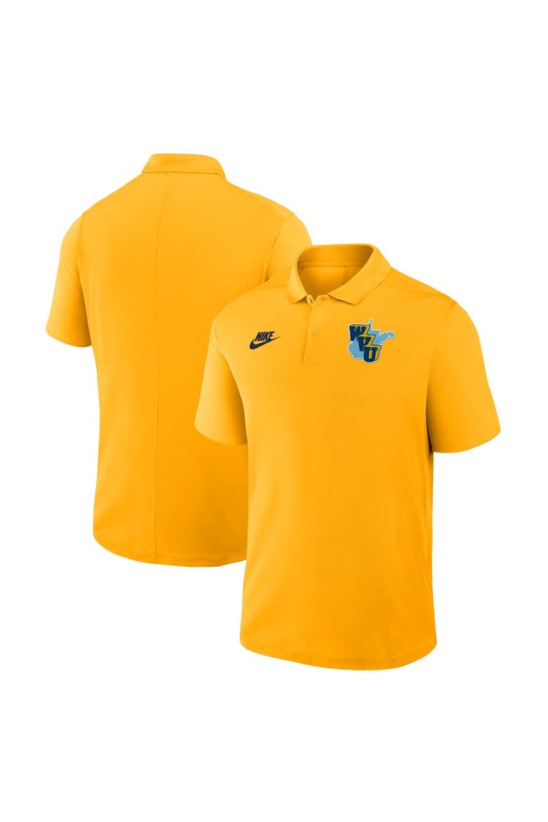 Men's Nike Gold West Virginia Mountaineers Vault Victory Dri-FIT Polo, Main, color, Gold