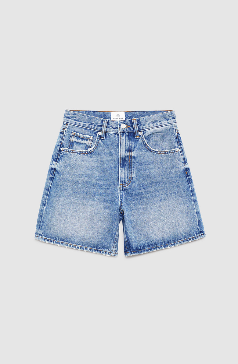 ANINE BING Heath Short, Alternate, color, Caspian Blue