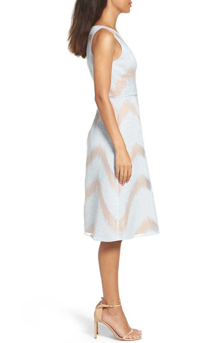 Adrianna Papell Jacquard Midi Dress, Alternate, color,