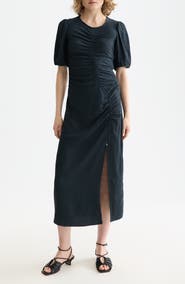 Scotch & Soda Open Structured Jersey Midi Dress