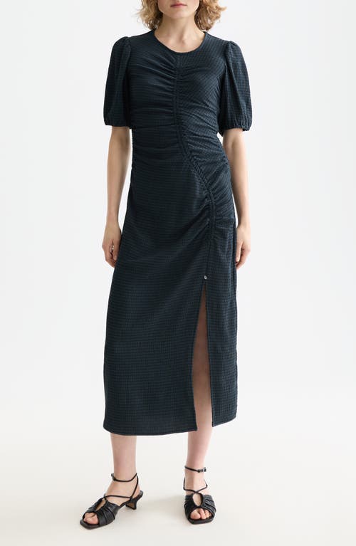 Scotch & Soda Open Structured Jersey Midi Dress In Multi