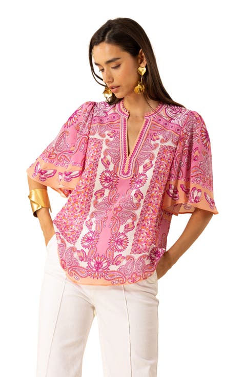 HALE BOB 売れ筋商品|||ヘイルボブ Tシャツ トップス レディース T-shirts Orange Tops