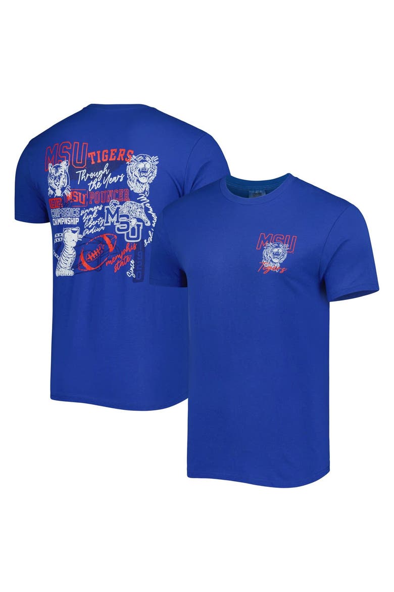 Men's Royal Memphis Tigers Through the Years T-Shirt, Alternate, color, Royal