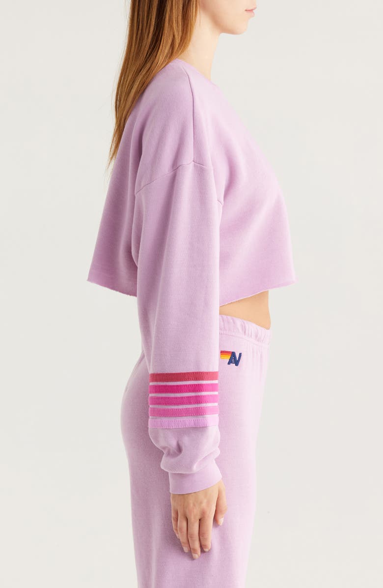 Rugby Stitch Crop Sweatshirt