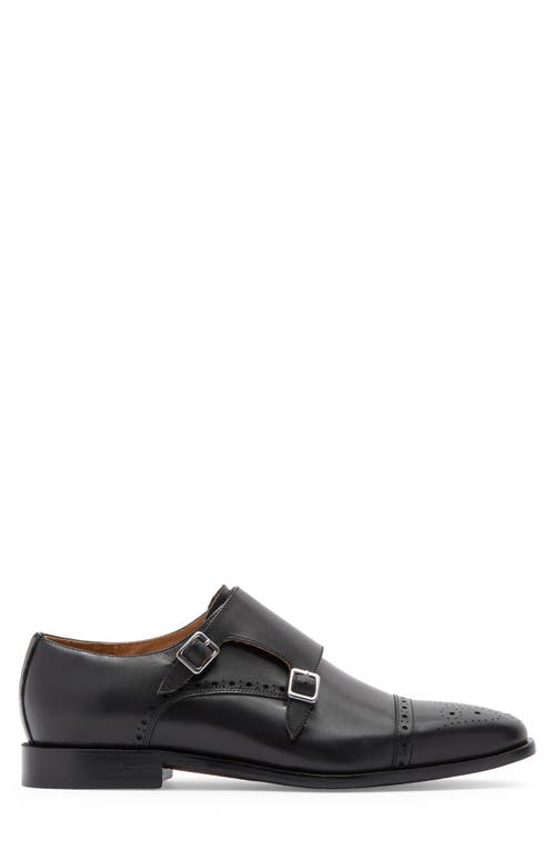 Curatore Cap Toe Double Monk Leather Loafer