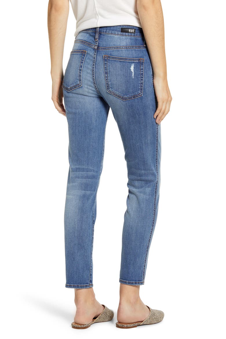 High Waist Ankle Cigarette Jeans, Alternate, color, INVEST