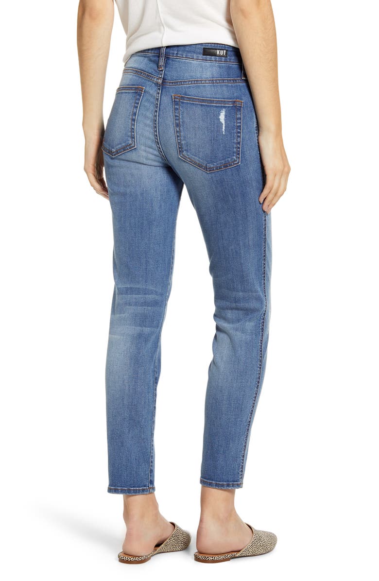 KUT from the Kloth High Waist Ankle Cigarette Jeans, Alternate, color,