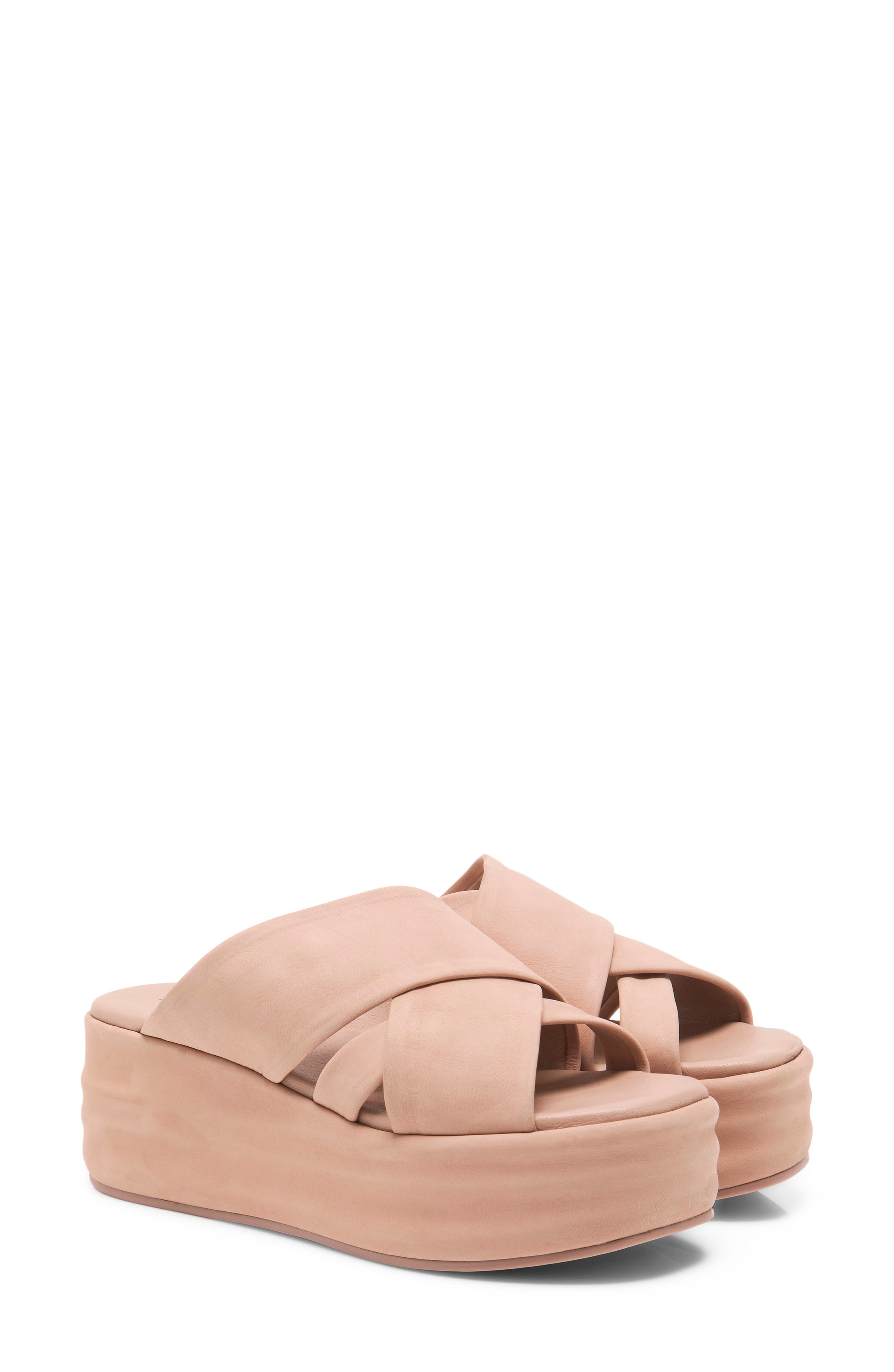 Wanderbay Platform Wedge Slide Sandal, Alternate, color, DUSTY ROSE