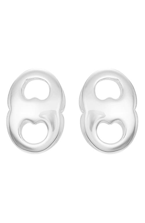 Tory Burch Gemini Link Stud Earrings In Metallic