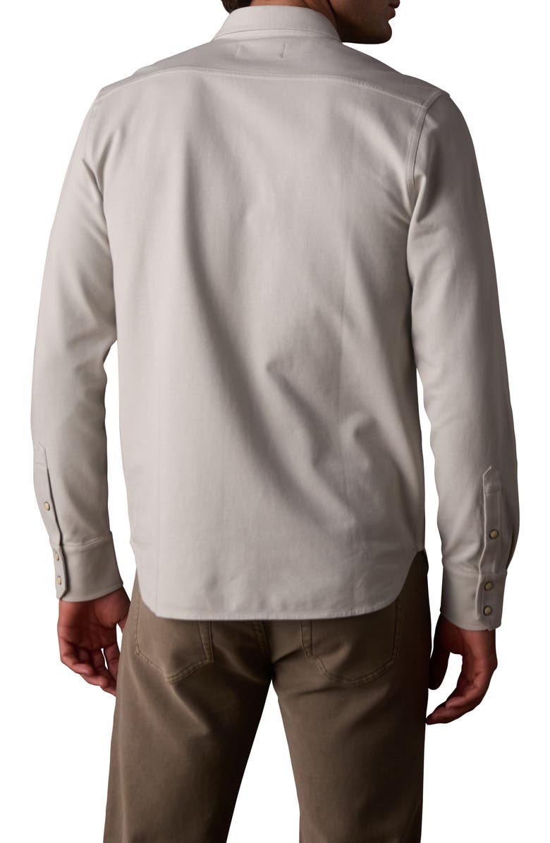 The Normal Brand Tentoma Cotton Stretch Twill Snap-Up Western Shirt, Alternate, color, Dawn Blue