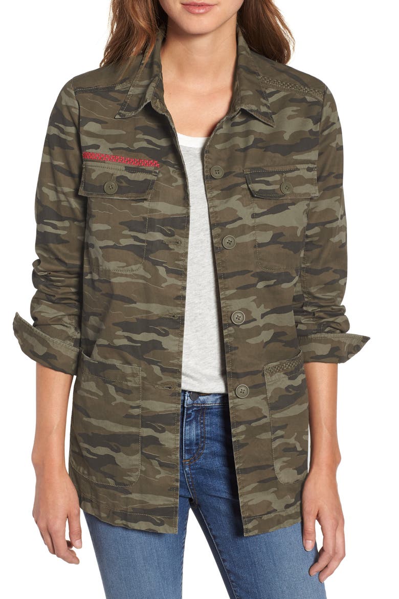 Utility Jacket, Main, color, OLIVE CAMO PRINT