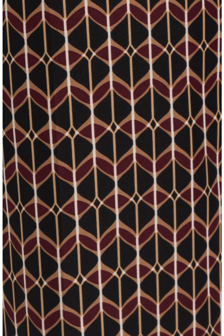 High Waist Wide Leg Pull-On Pants, Alternate, color, ANNE BLACK MULTI