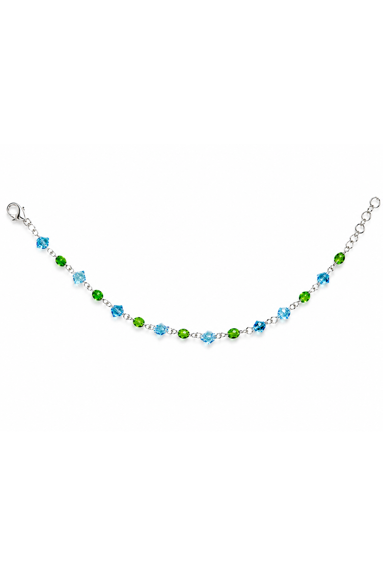 Ocean Mist Multi-Stone Bracelet, Main, color, Blue