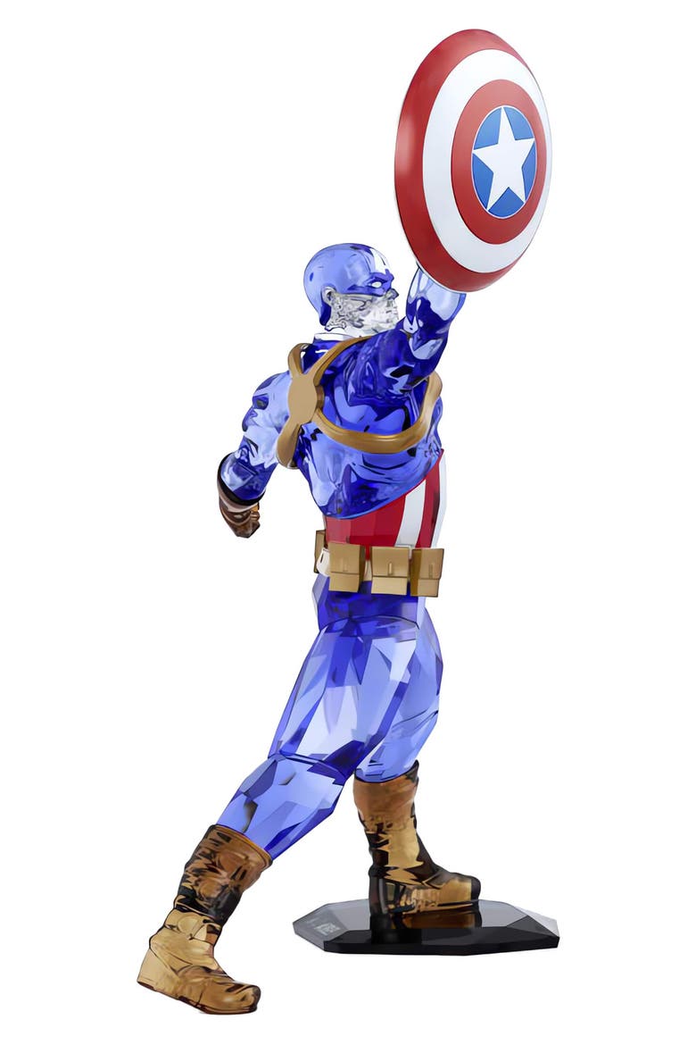 Marvel Captain America Crystal Figurine, Alternate, color, MULTI
