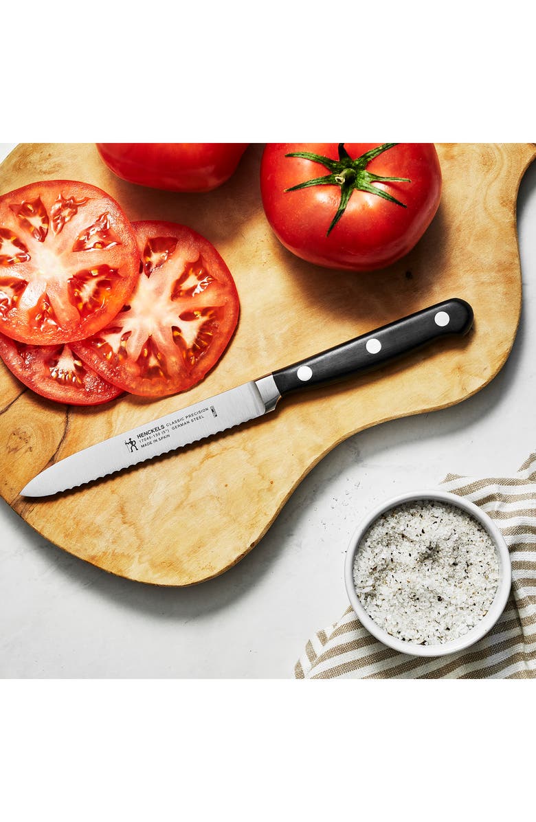 HENCKELS CUTLERY Classic Precision Five-Inch Chef's Knife, Alternate, color, Black