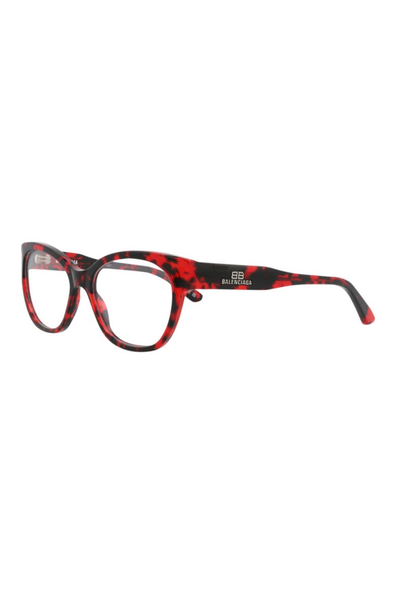 53mm Cat Eye Optical Glasses, Alternate, color, HAVANA HAVANA TRANSPARENT