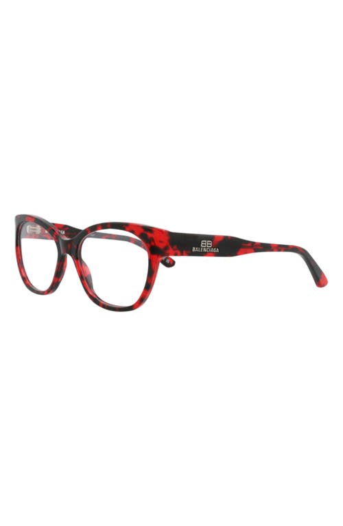 Balenciaga 53mm Cat Eye Optical Glasses In Brown