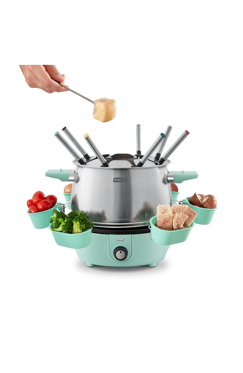 Dash Deluxe Fondue Maker, Alternate, color, Aqua
