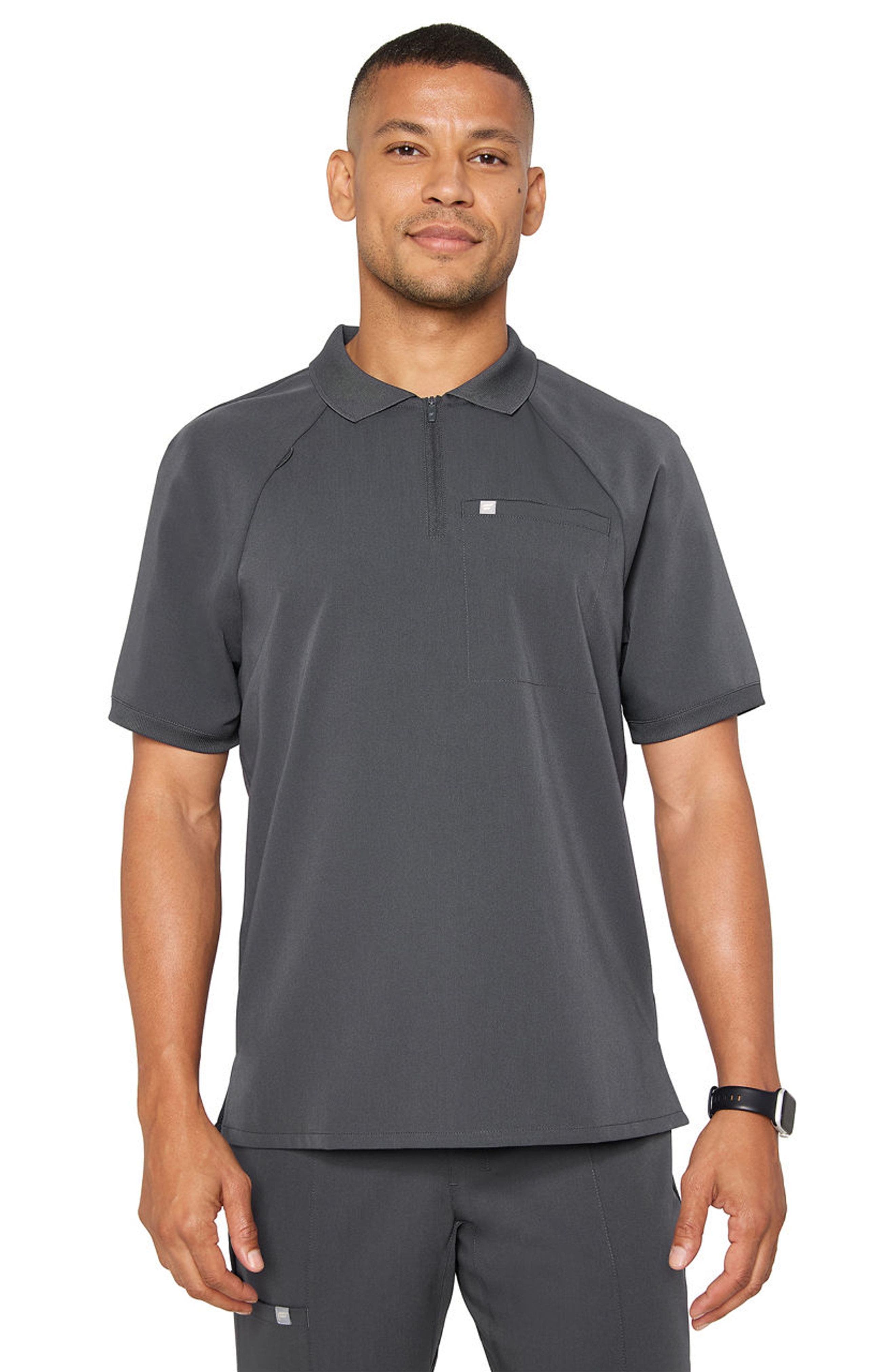 Fabletics All-day Scrub Zip Polo (Men) | Nordstrom