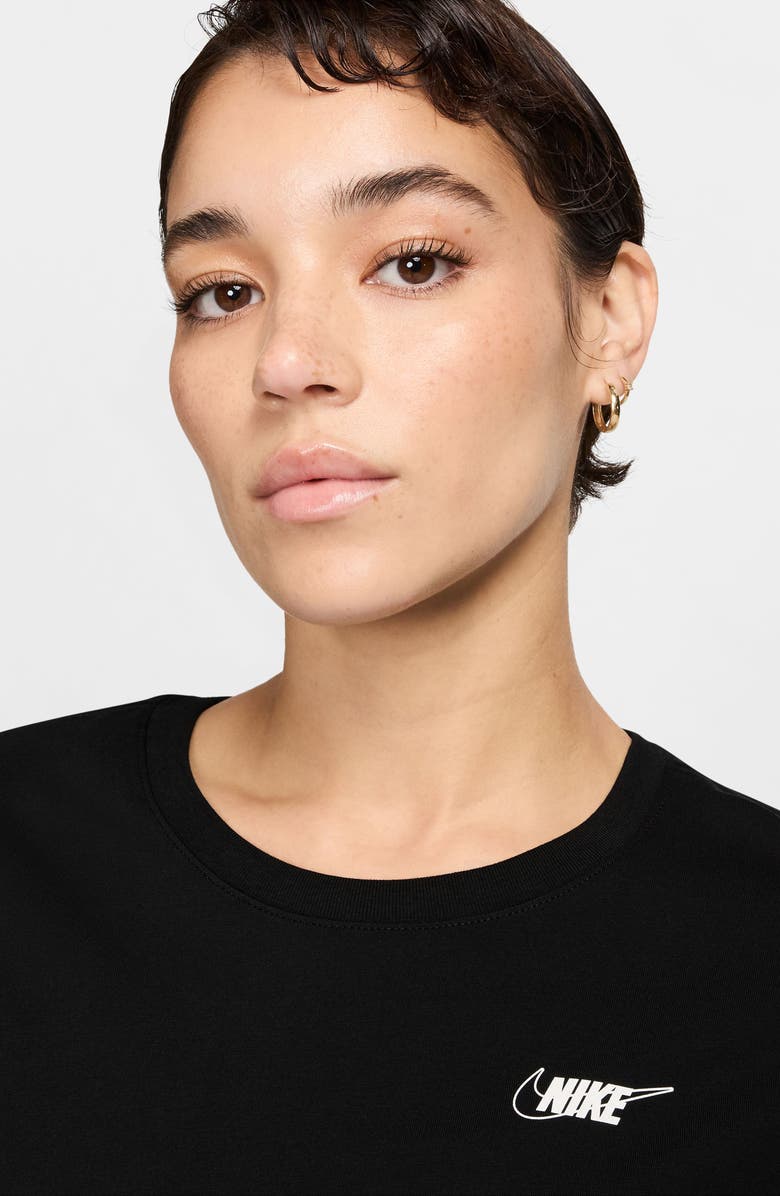 Nike Sportswear Club Cotton T-Shirt, Alternate, color, Black