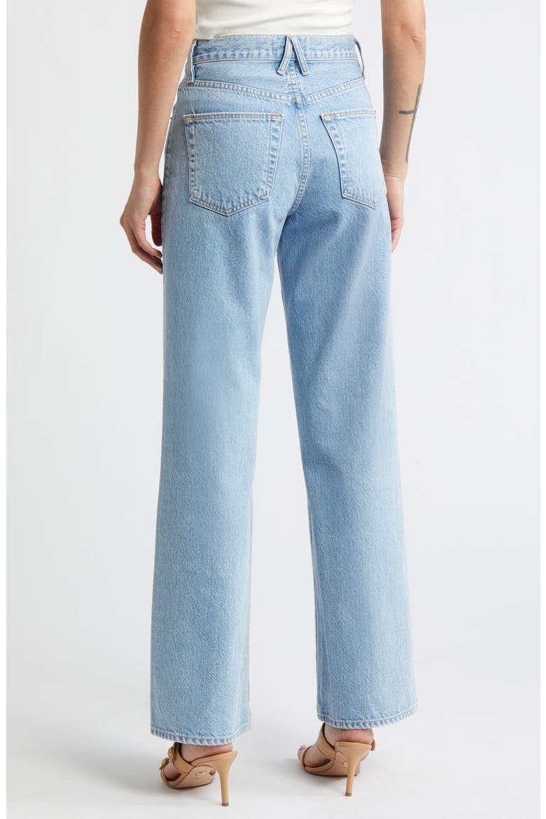 Grace High Waist Wide Leg Jeans, Alternate, color, POWDER BLU