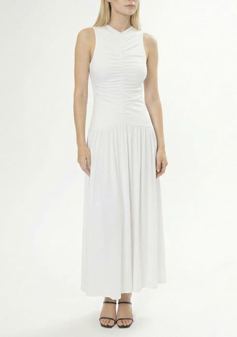 Ella Ruched Jersey Dress